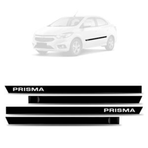 Friso Borrachãolateral Prisma 2006 A 2012 - Kit 4 Peças