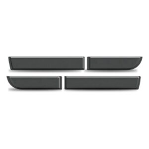 Borrachão Porta Friso Duster 2012 A 2018 Cinza Kit 4 Peças