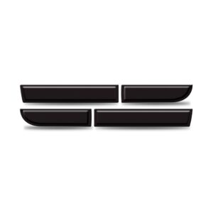 Friso Borrachão Lateral Duster 2012 A 2018 Preto Kit 4 Peças Preto