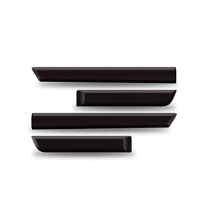 Friso Borrachão Lateral Para Sandero 2008 A 2015 Preto