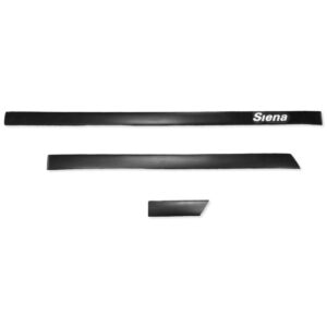 Friso Lateral Siena - Kit 6 Peças Modelo Opcional Personali Preto