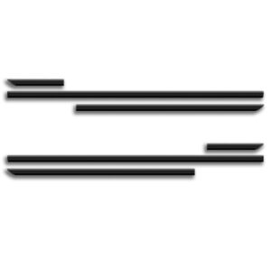 Kit Jogo Friso Lateral P/ Uno 1995 1996 A 2009 2 Portas Fino