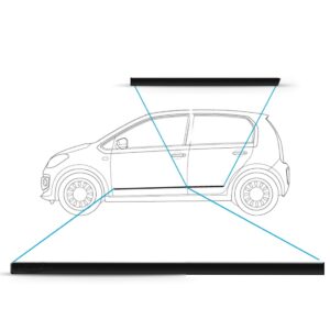 Borrachão Porta Friso Lateral Up 2014 A 2018 4p Kit 4 Peças Preto