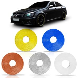 Faixa Friso Aro De Roda Personalizado Laranja Rolo 8 Mts