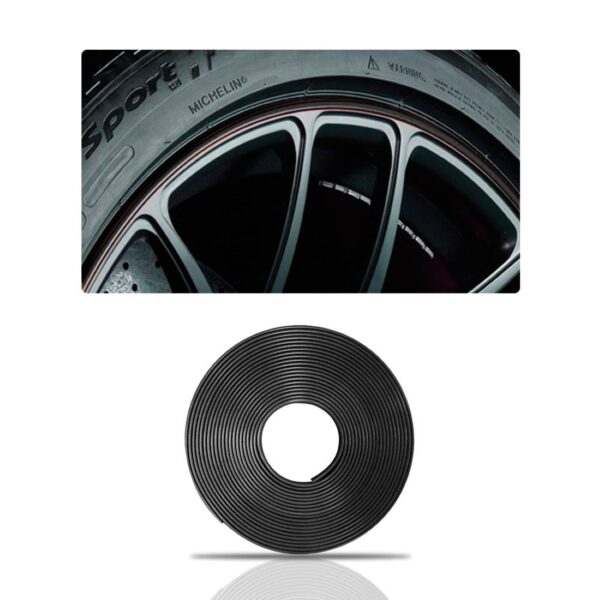 Guarnição Personalização Rodas Liga Leve/esportiva Preto 8 M