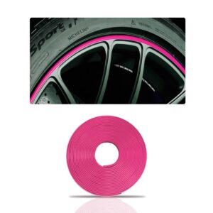 Faixa Friso Aro De Roda Personalizado Rosa Rolo 8 Mts