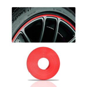 Faixa Friso Aro De Roda Personalizado Vermelho Rolo 8 Mts.