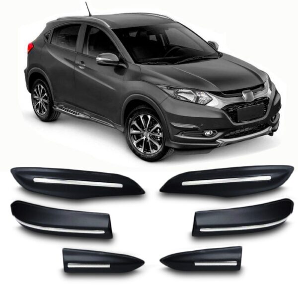 Borrachão Parachoque Hrv Hr-v 2015/2019 Dianteiro E Traseiro