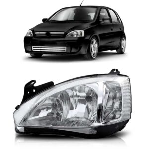 Farol Corsa  Montana 2008 A 2011 Cromado Pisca Liso Ld Direito/passageiro