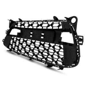 Tela Grade Parachoque C3 2013 A 2017 S/ Friso Cromado Preto