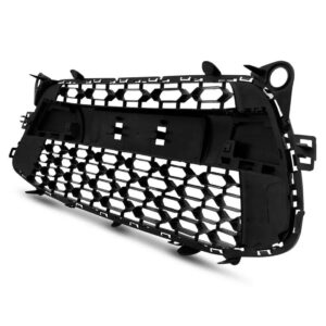 Tela Grade Parachoque C3 2013 A 2017 S/ Friso Cromado Preto