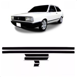 Jogo Friso Lateral Gol Cl 1987 88 89 90 91 A 1994 6pcs Preto