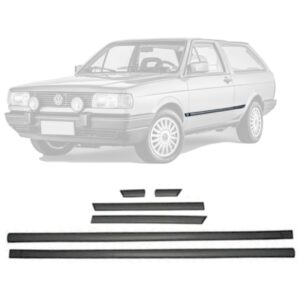 Jogo Friso Lateral P/ Gol Cl 1987 88 A 1994 6pcs Cinza Claro