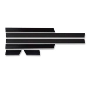 Jogo Friso Lateral Para Passat Kit 6 Peças Preto Preto