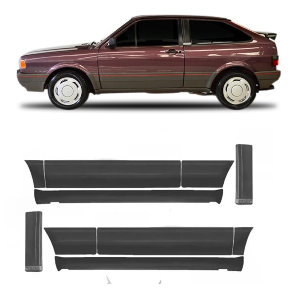 Jogo Friso Gol Quadrado 88 A 97 Adaptavel Gol Gts Cinza