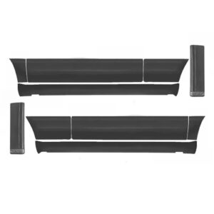 Jogo Friso Gol Quadrado 88 A 97 Adaptavel Gol Gts Cinza