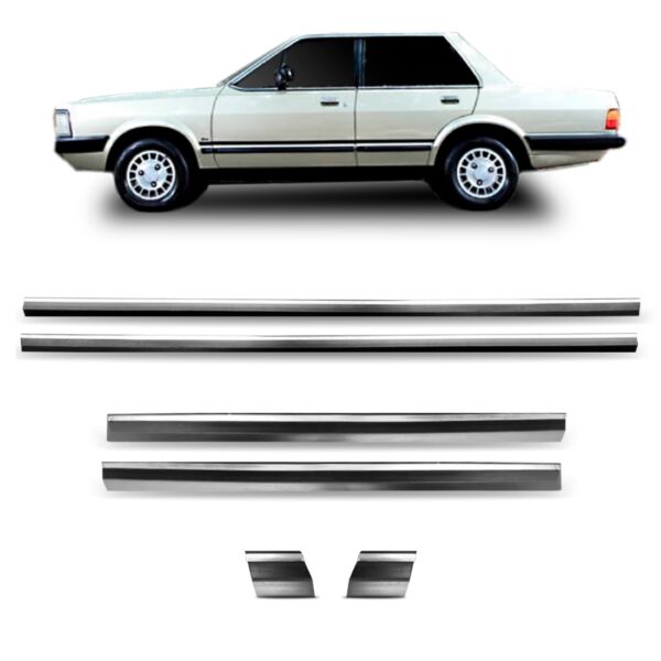 Friso Lateral Del Rey Ghia 1979 A 1985 4p.