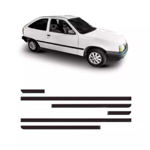 Friso Lateral Kadett Gl 1989 90 91 92 A 1998 6 Peças Preto