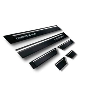 Borrachão Da Porta Friso Lateral Chevette Sle 1987 A 1990 2p Preto