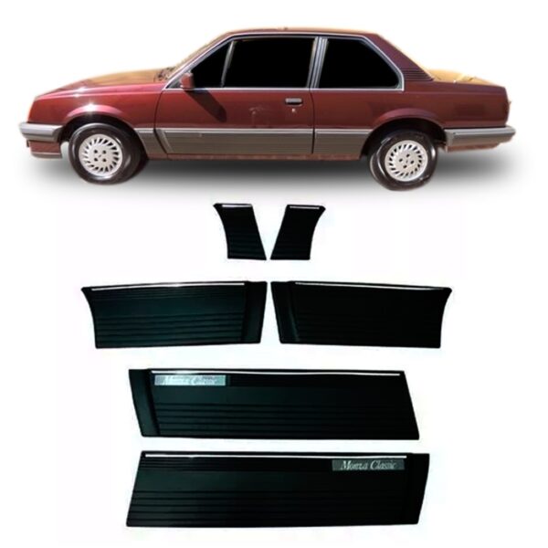 Friso Lateral Monza Classic 1987 A 1994 2p Preto 25cm