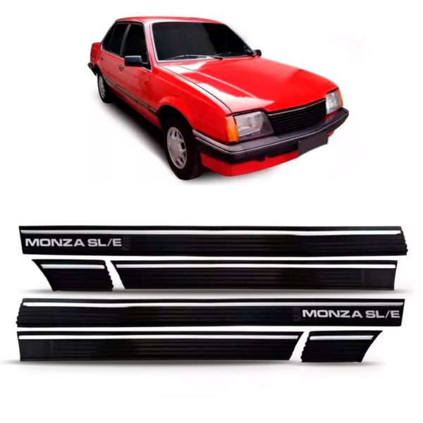 Kit Moldura Friso Lateral Monza Sl/e 4p Pto 15cm 1987 A 1990