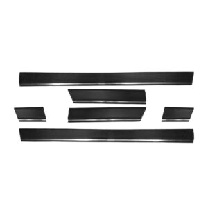 Friso Lateral Monza Gls 1993 A 1995 2pts 6 Pçs Largo Preto