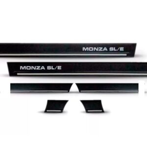 Friso Lateral Monza Sle 1991 A 1993 2 Portas 6 Peças Preto