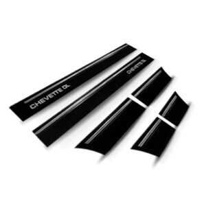 Jogo Friso Lateral Largo Para Chevette 1987 A 1990 Borrachão