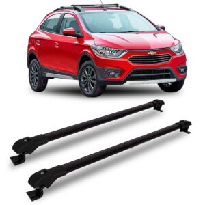 Travessa Rack Teto Onix Activ Cross 2012 A 2018 Slim Preto Preto