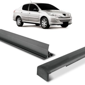 Borracha Friso De Teto Para Peugeot 207 Sedan Na Cor Preta Lado Direito