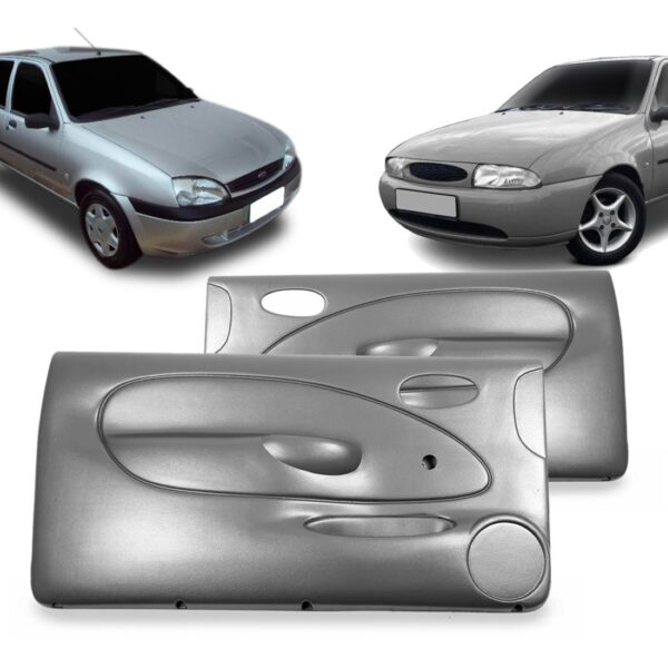 Jogo Forro Porta Fiesta Courier 96 97 A 02  02p Manual Cinza