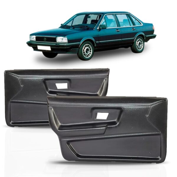 Jogo Forro Porta Santana 1985 À 1990 4portas Dianteiro Preto