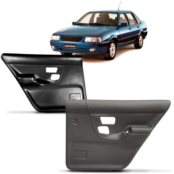 Jogo Forro Porta Santana 1991 À 1998 4 Portas Traseiro Cinza Cinza