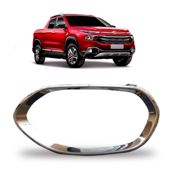 Friso Do Farol Milha Para Fiat  Toro 2016 A 2019 Cromado Le