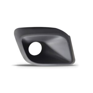 Moldura Milha Auxiliar Uno 2017 A 2019 Preta Com Furo Milha Preta