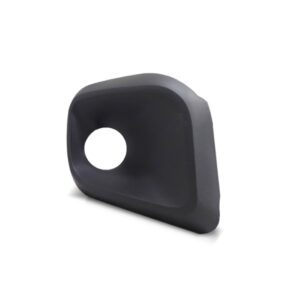 Moldura Milha Auxiliar Uno 2017 A 2019 Preta Com Furo Milha Preta