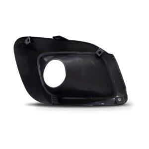 Moldura Milha Auxiliar Uno 2017 A 2019 Preta Com Furo Milha Preta