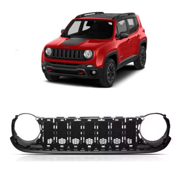 Grade Tela  Interna Para Jeep Renegade 2015 16 17 2018 Preta