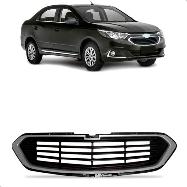 Grade Inferior Cobalt 2017 2018 2019 Preta Com Friso Prata Preto