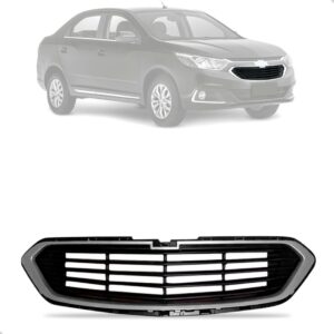 Grade Inferior Cobalt 2017 2018 2019 Preta Com Friso Prata Preto