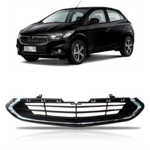 Grade Inferior Onix Prisma 2017 A 2019 Preta Friso Cromado