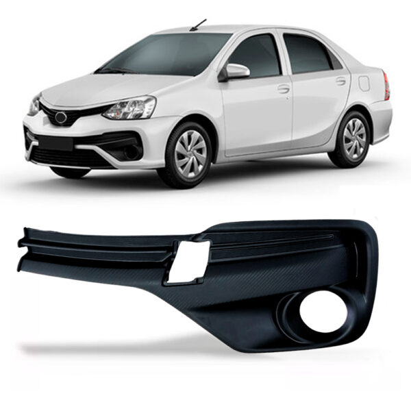 Moldura Farol Milha Etios Hatch/sedan 2018 A 2019 C/furo Lado Esquerdo