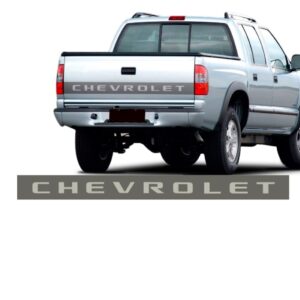 Adesivo Lateral Tampa Traseira S10 2007 A 2008 Com Grafite