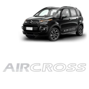 Adesivo Lateral De Portas Citroen Aircross 2011 A 2015 Prata