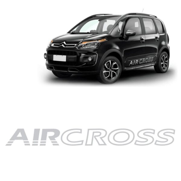 Adesivo Lateral De Portas Citroen Aircross 2011 A 2015 Prata