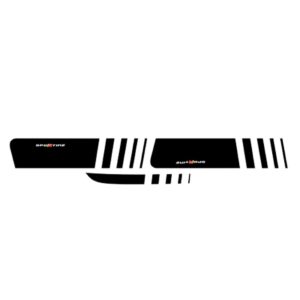 Kit Adesivo Lateral E Traseira Para Palio Sporting Preto