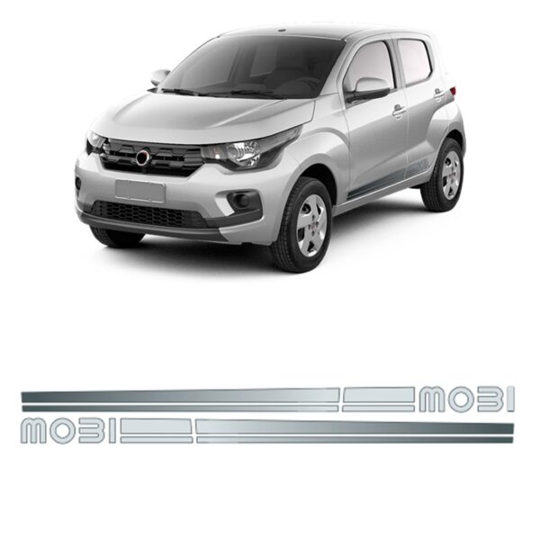 Adesivo Lateral Para Fiat Mobi Ano 2017 2018 A 2019