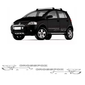 Kit Adesivo Lateral Para Crossfox 2009 2010 2011 Grafite