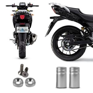 Kit Parafuso De Placa E Tampa Válvula Honda Cg Xre Tenere Cor Prata