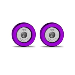 Kit Parafuso De Placa E Tampa Válvula Honda Cg Xre Tenere Cor Roxo